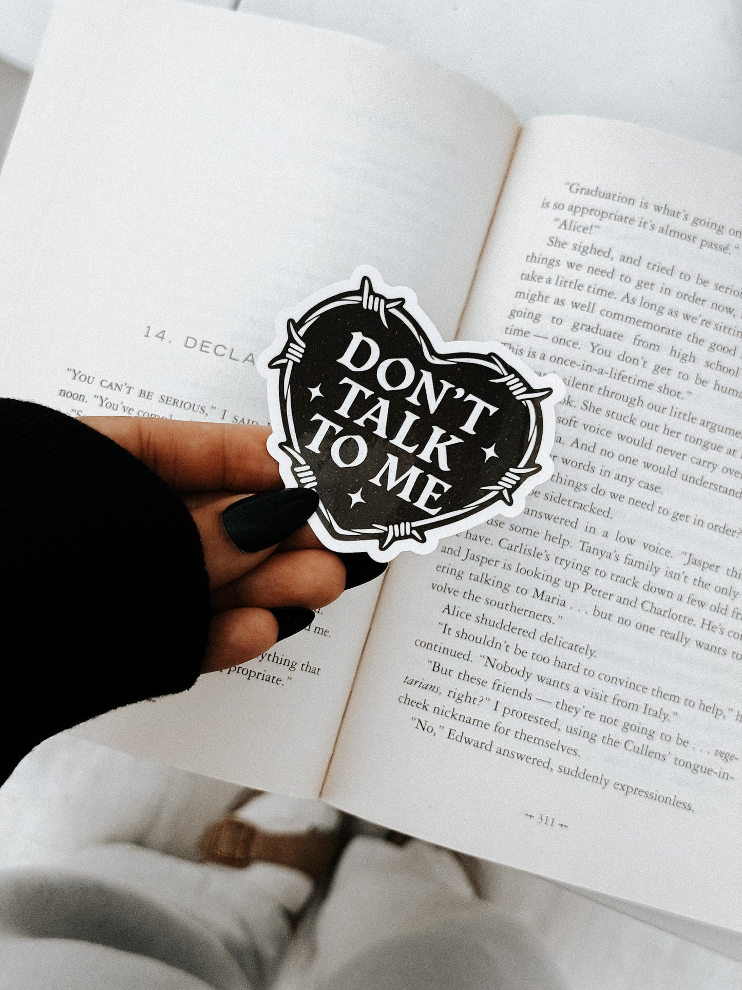 Don't talk to me sticker