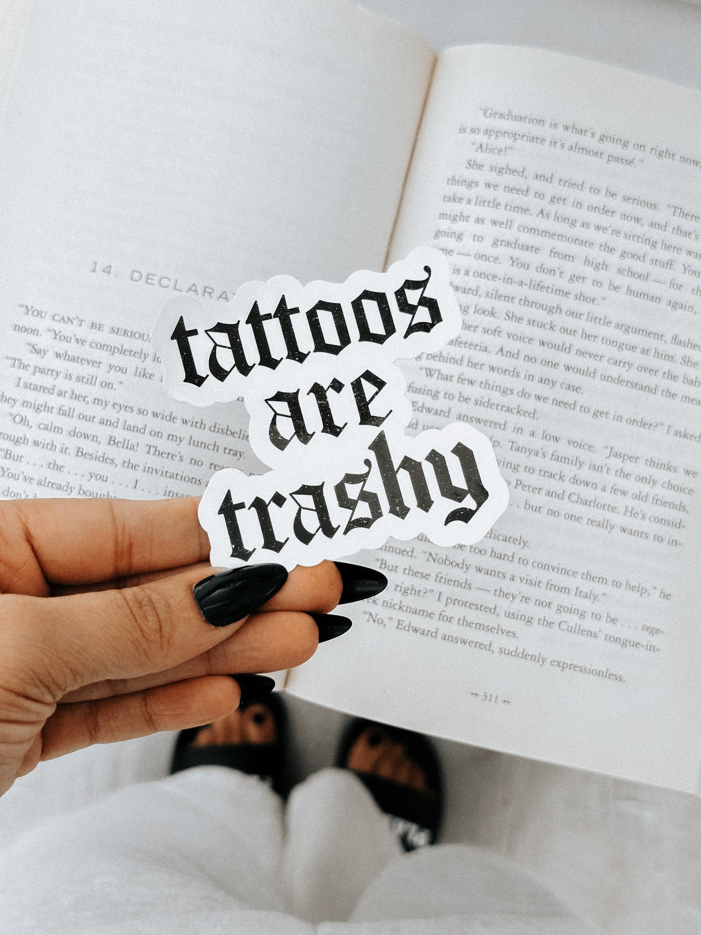 Tattoos are trashy sticker