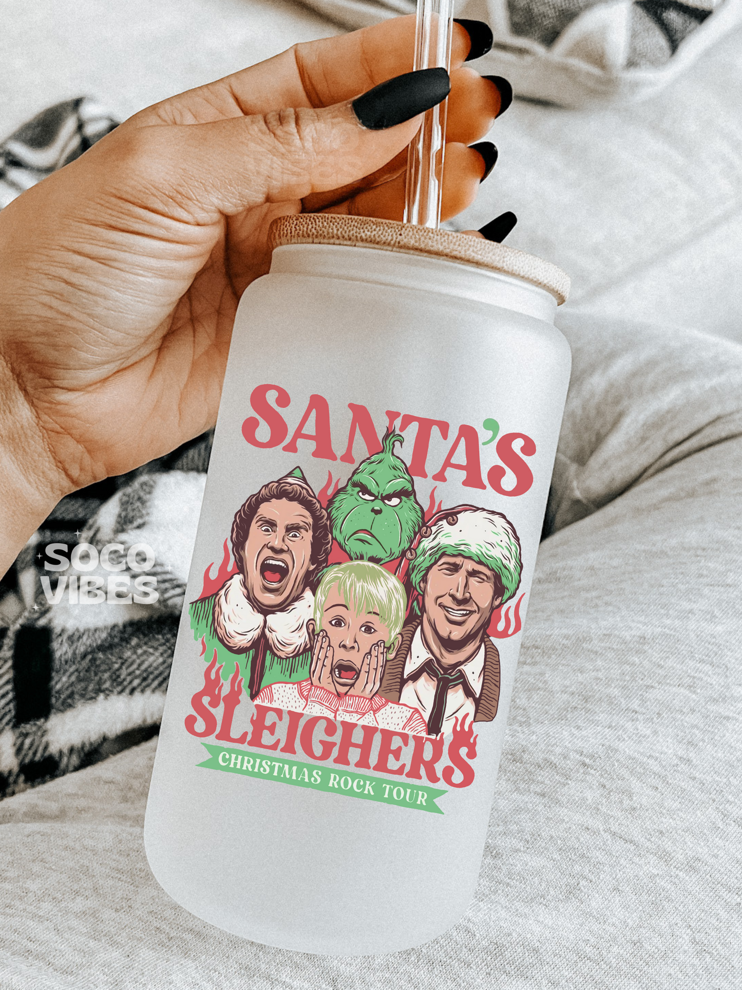 Santa's sleighers | UV DTF Decal
