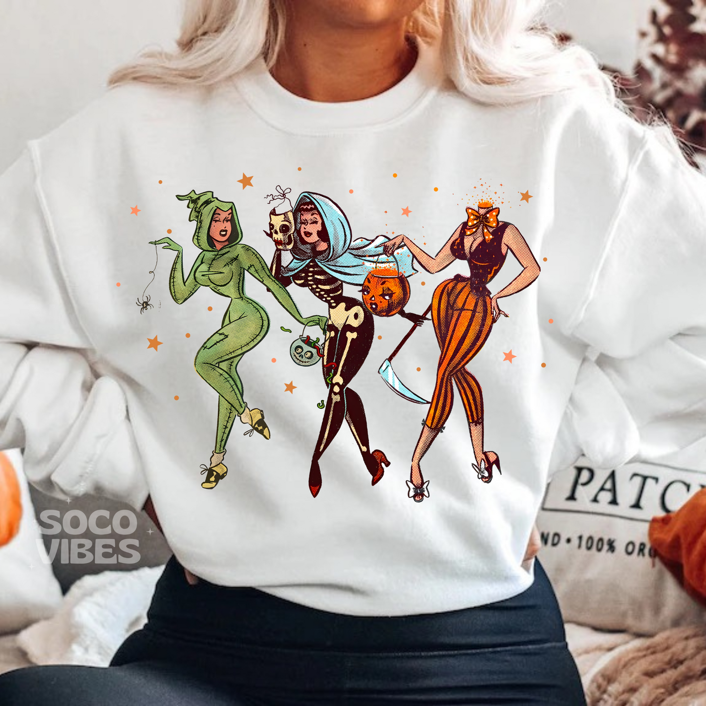 Sublimation transfer - Halloween vintage girls