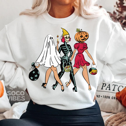 Sublimation transfer - Halloween vintage ghouls