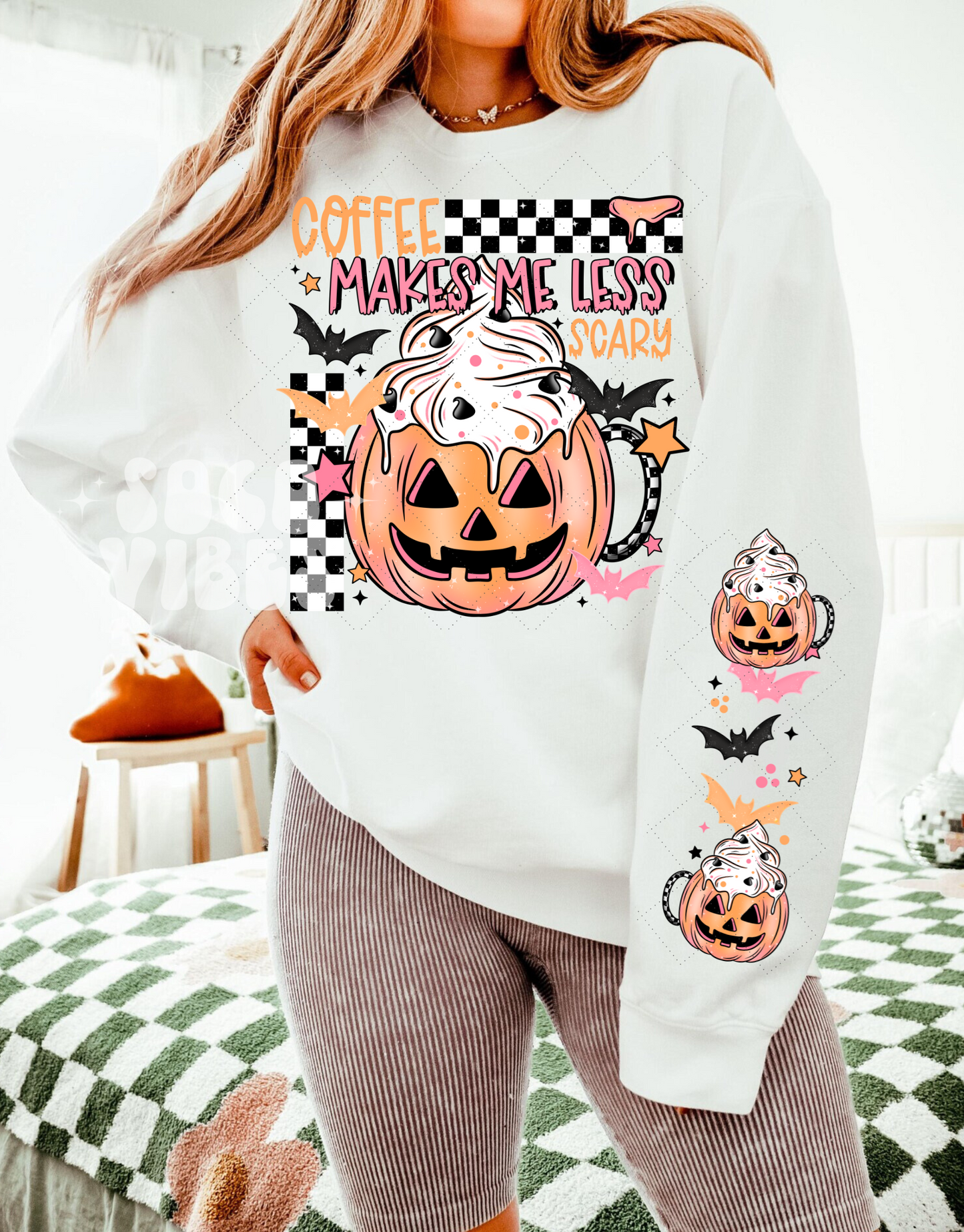 Coffee makes me less scary | Sweatshirt