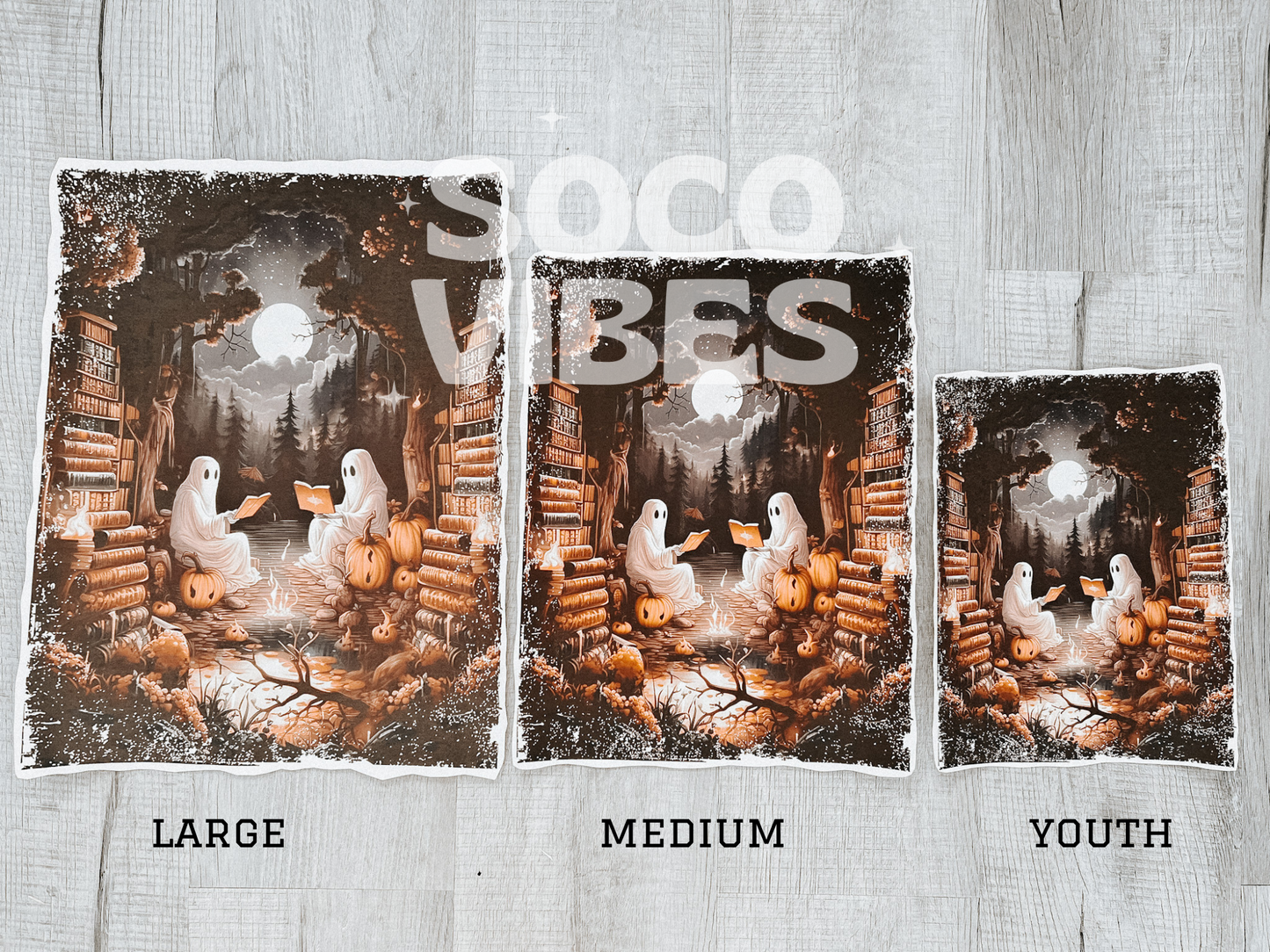 Sublimation transfer - Halloween ghouls and bats