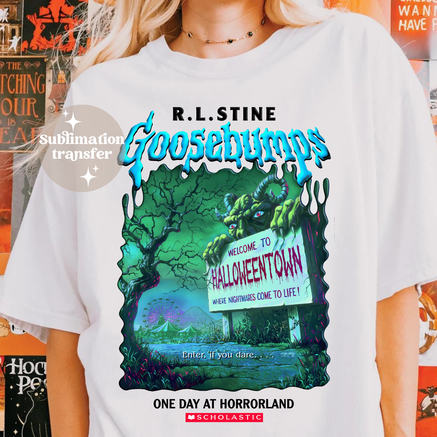 Retro 90s Halloween | Sublimation transfer