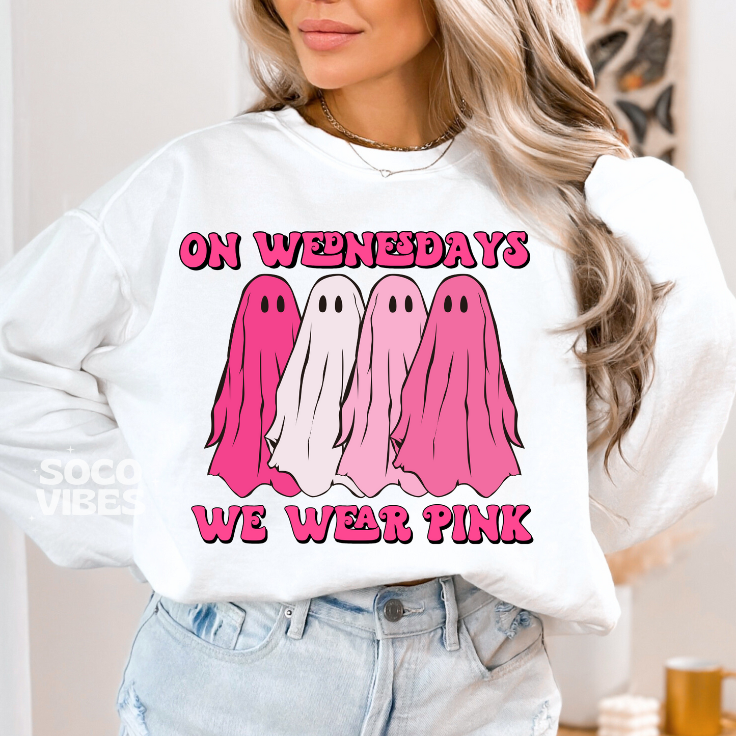 Sublimation transfer - On Wednesdays we wear pink