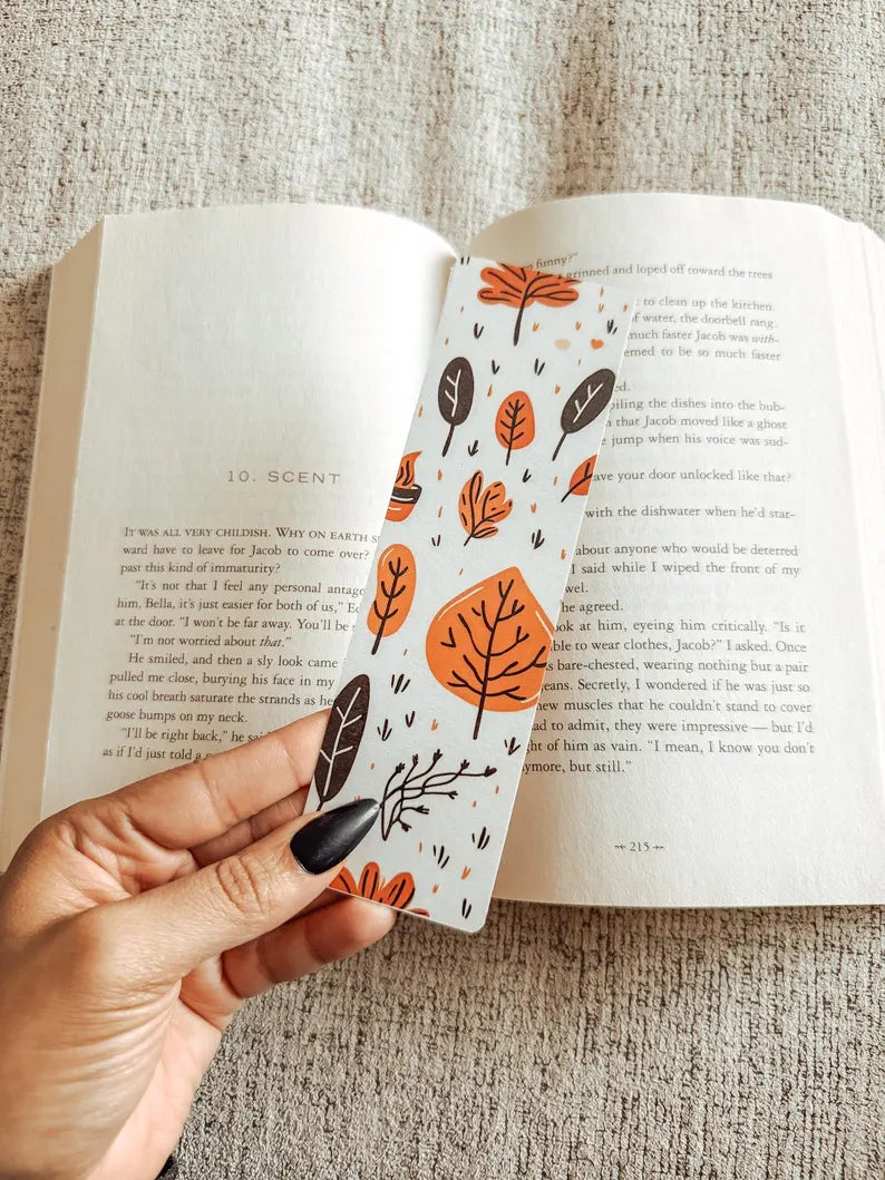 Fall leaves bookmarks