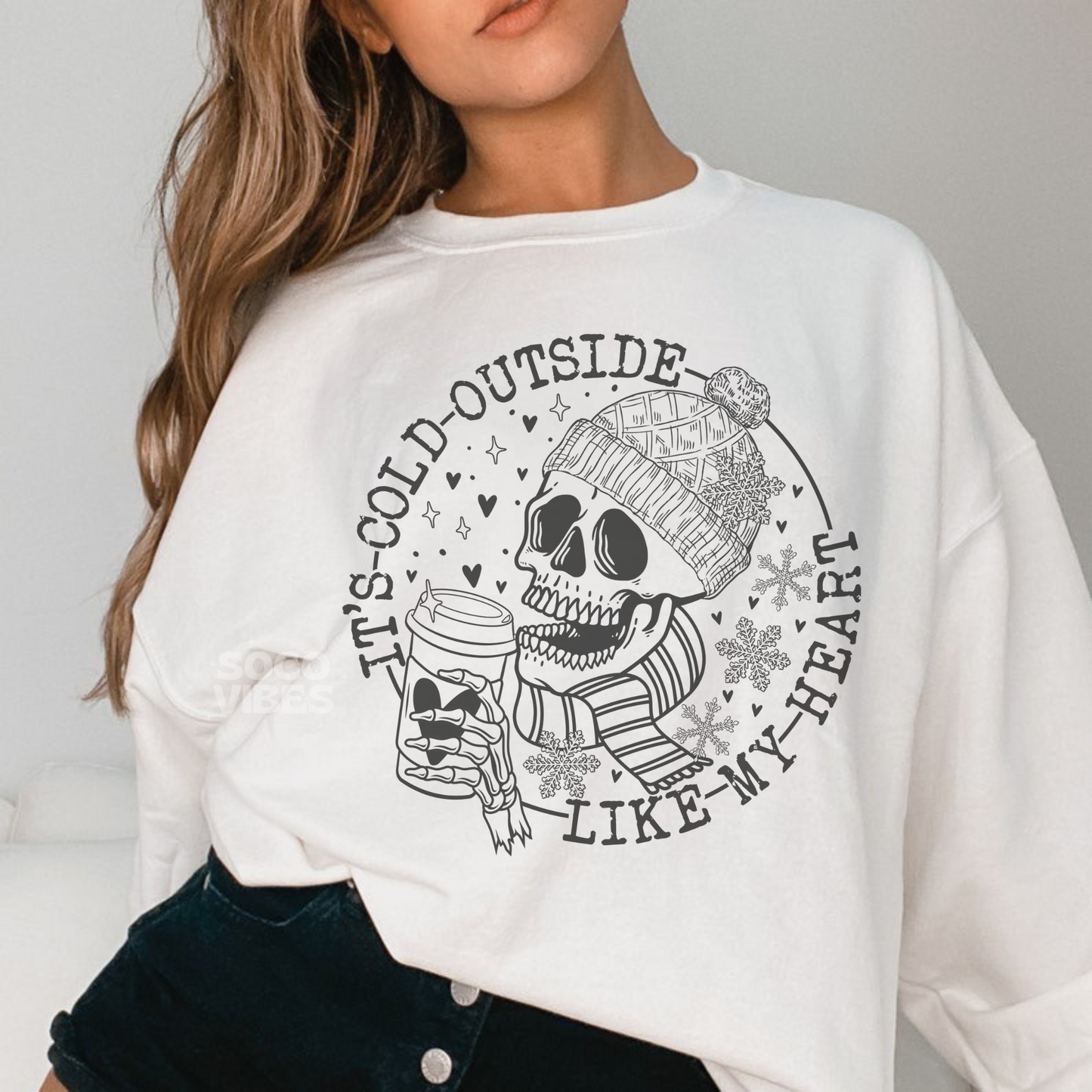 It's cold outside like my heart | Screen print