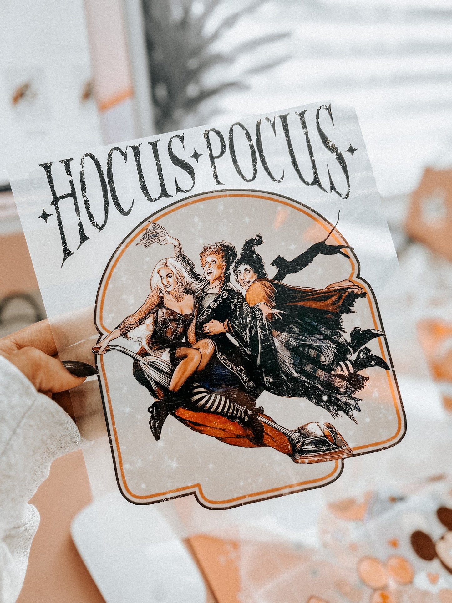 READY TO PRESS - Hocus pocus transfer - Halloween transfer