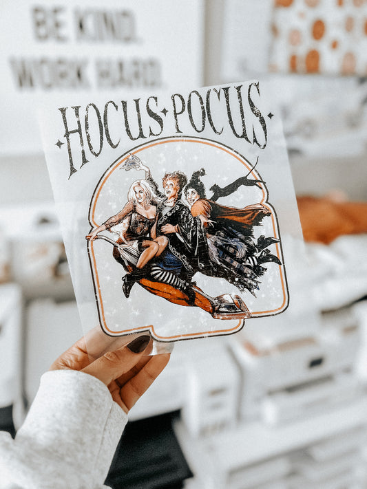 READY TO PRESS - Hocus pocus transfer - Halloween transfer