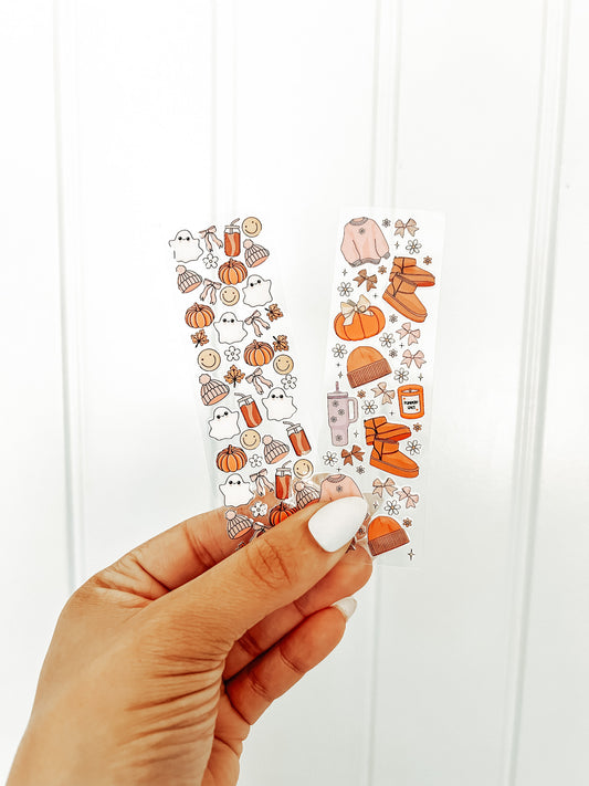 Fall things | UV DTF Bookmark decal