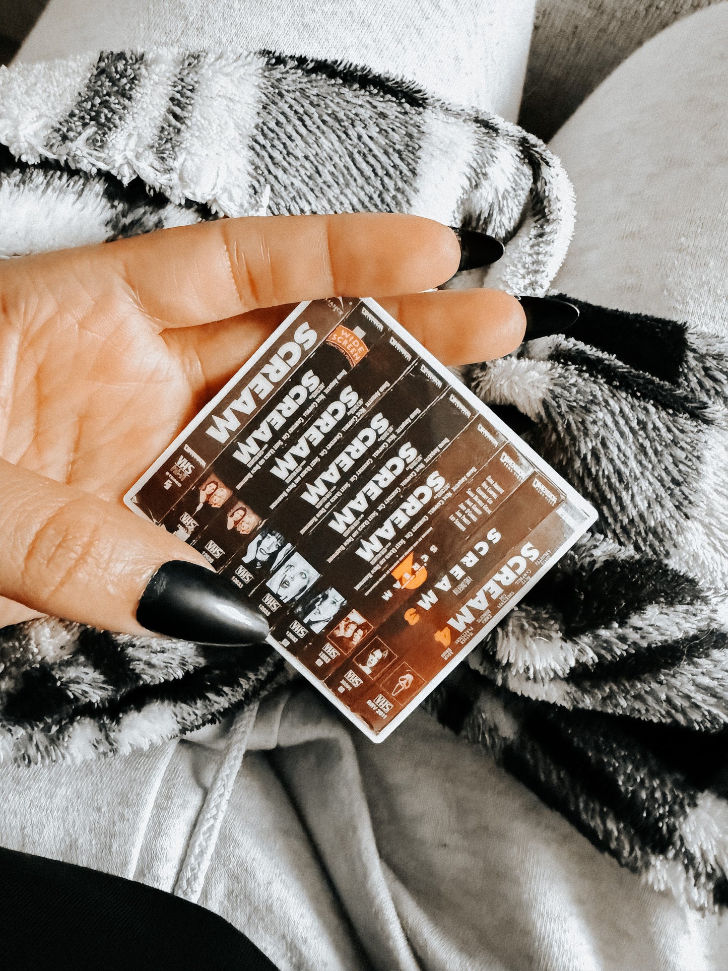 Horror movie sticker