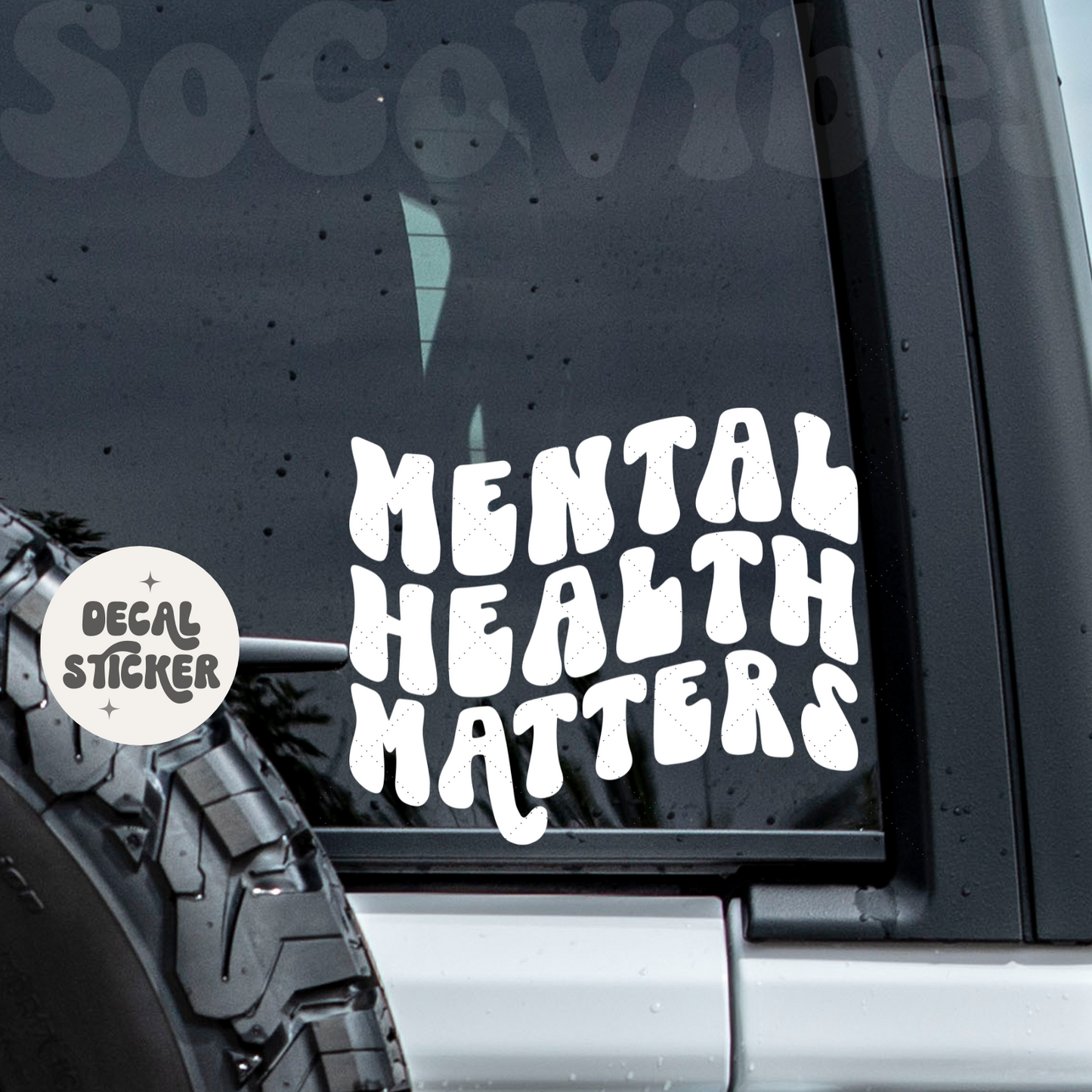 Car decal - Mental health matters