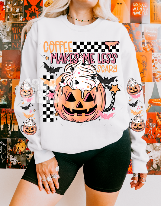 Coffee makes me less scary | Sweatshirt