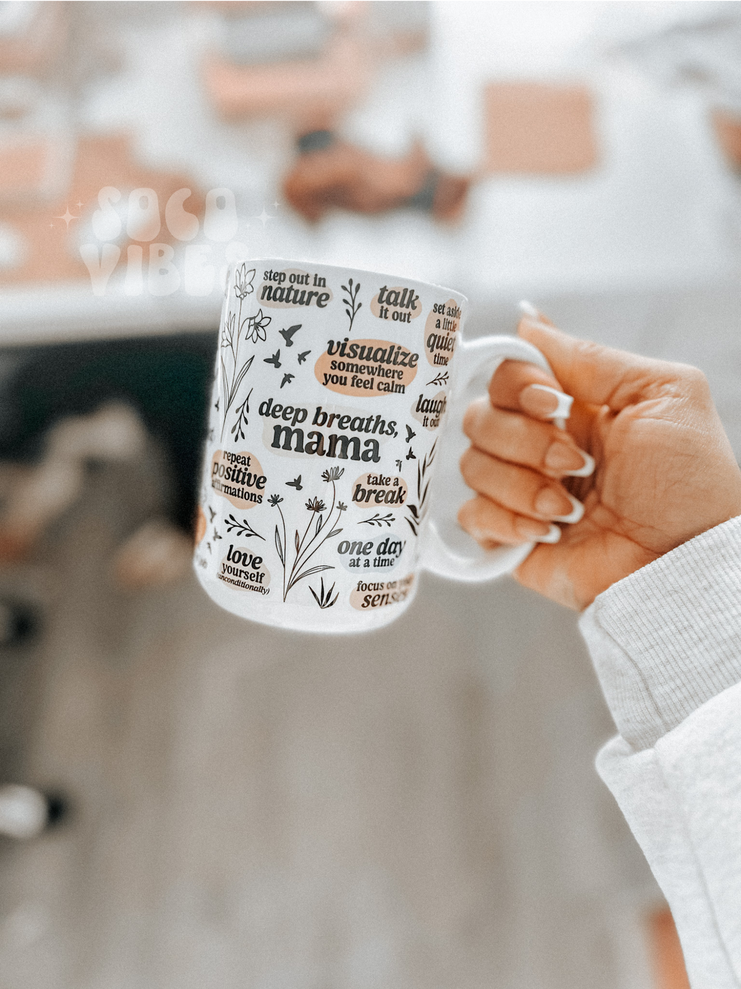 Deep breaths mama | 15 oz mug