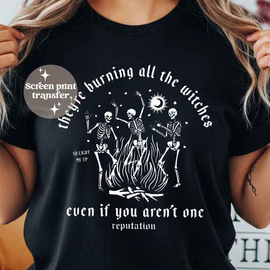 Witch skeleton | Screen print