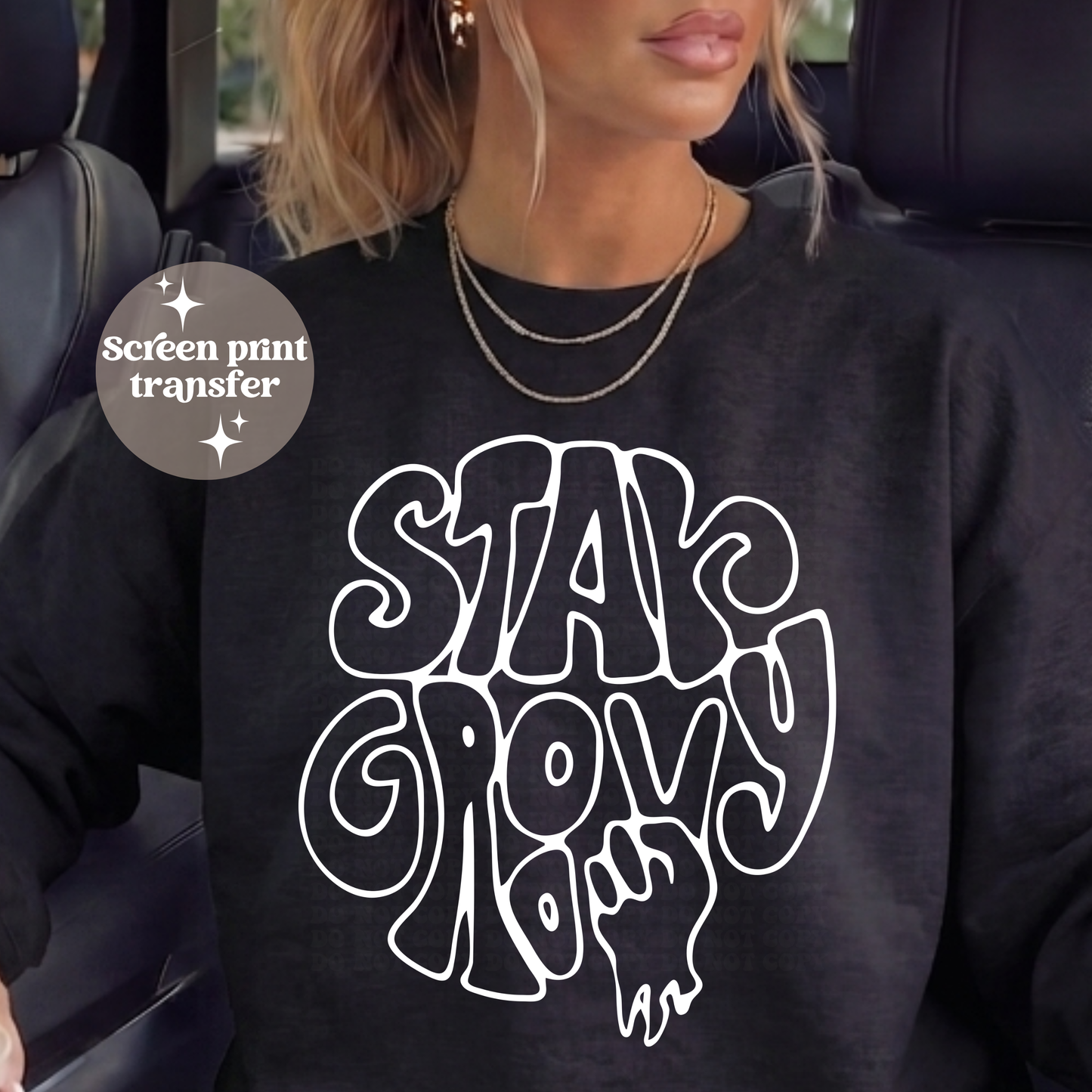 Stay groovy | Screen print