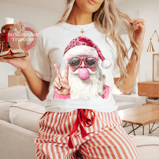 Retro Santa bubble | Sublimation transfer