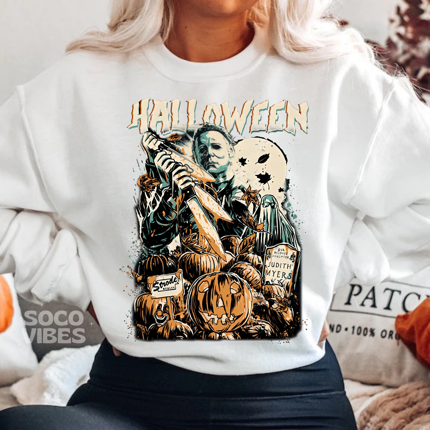 Sublimation transfer - Halloween night retro