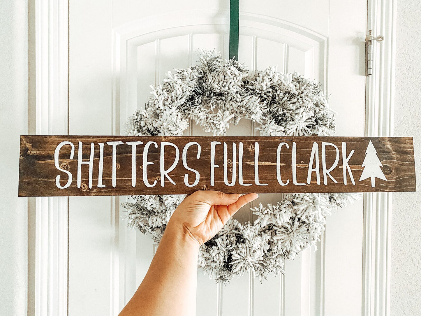 Shitters full Clark | Wood sign