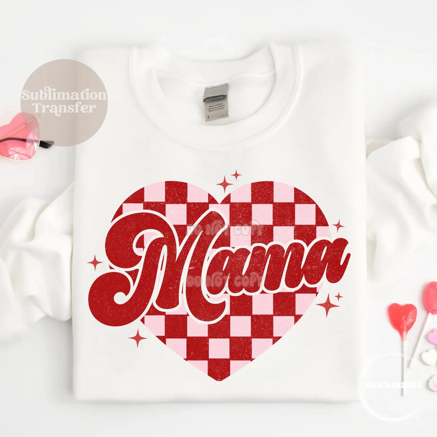 Mama heart | Sublimation transfer