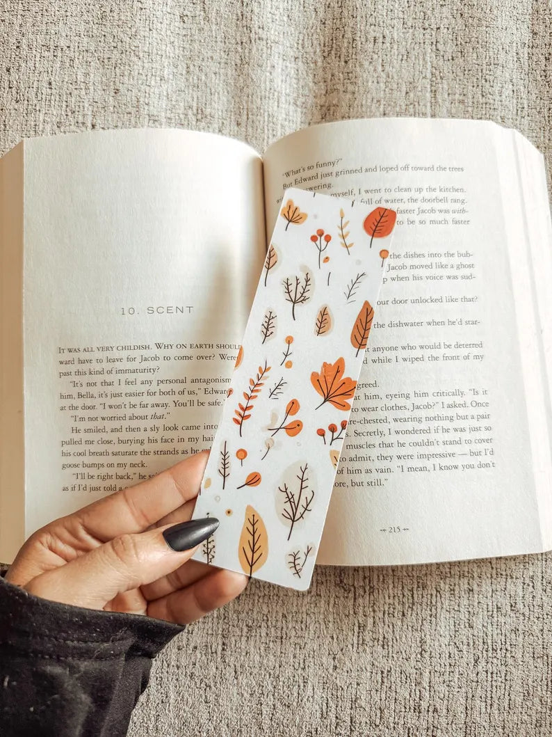 Fall leaves bookmarks